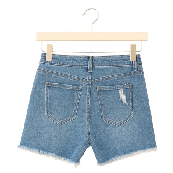 SO Juniors NEW High-Rise Patchwork Shortie Shorts Sz 11, 30” waist, 2.5” Inseam. - Picture 2 of 3